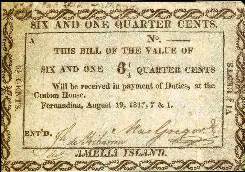 Amelia Island P.S656  6.25 Cents 19.8.1817