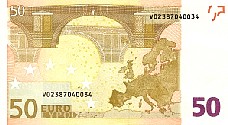 P.4V 50 Euros 2002 Back - Spain