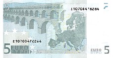 P.1Z 5 Euros 2002 Back - Belgium