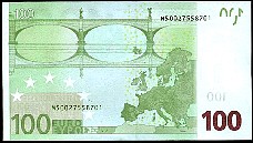 P.5M 100 Euros 2002 Back - Portugal