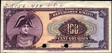 Haiti N.1090ST, P.236S  100 Gourdes ARCHIVE SPECIMEN Sig:T