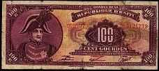 Haiti N.1090x, P.236X   100 Gourdes Sig:T COUNTERFEIT?