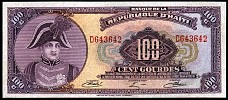 Haiti N.1091U, P.236a  100 Gourdes TYVEK Sig: U