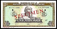 Haiti N.1124w, P.245S 1 Gourde SPECIMEN 1987 SIg:W