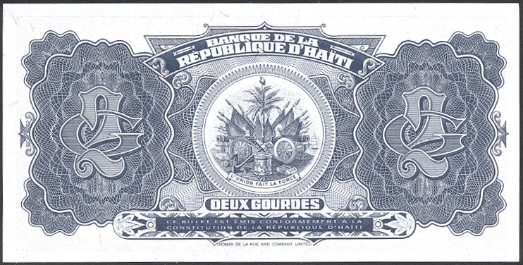 Haiti Paper Money, 1992-1998 Issues, 1 to 500 Gourdes