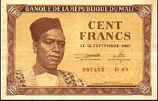Mali P.2  100 Francs 22.9.1960(1962) SIg.1